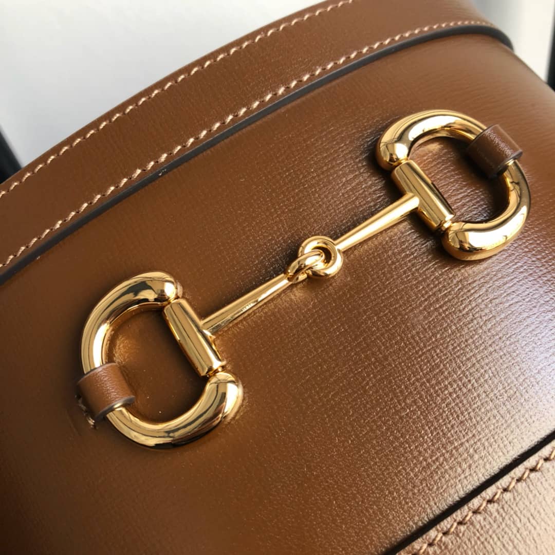 Gucci 1955 Horsebit Shoulder Bucket Bag Replica 602118
