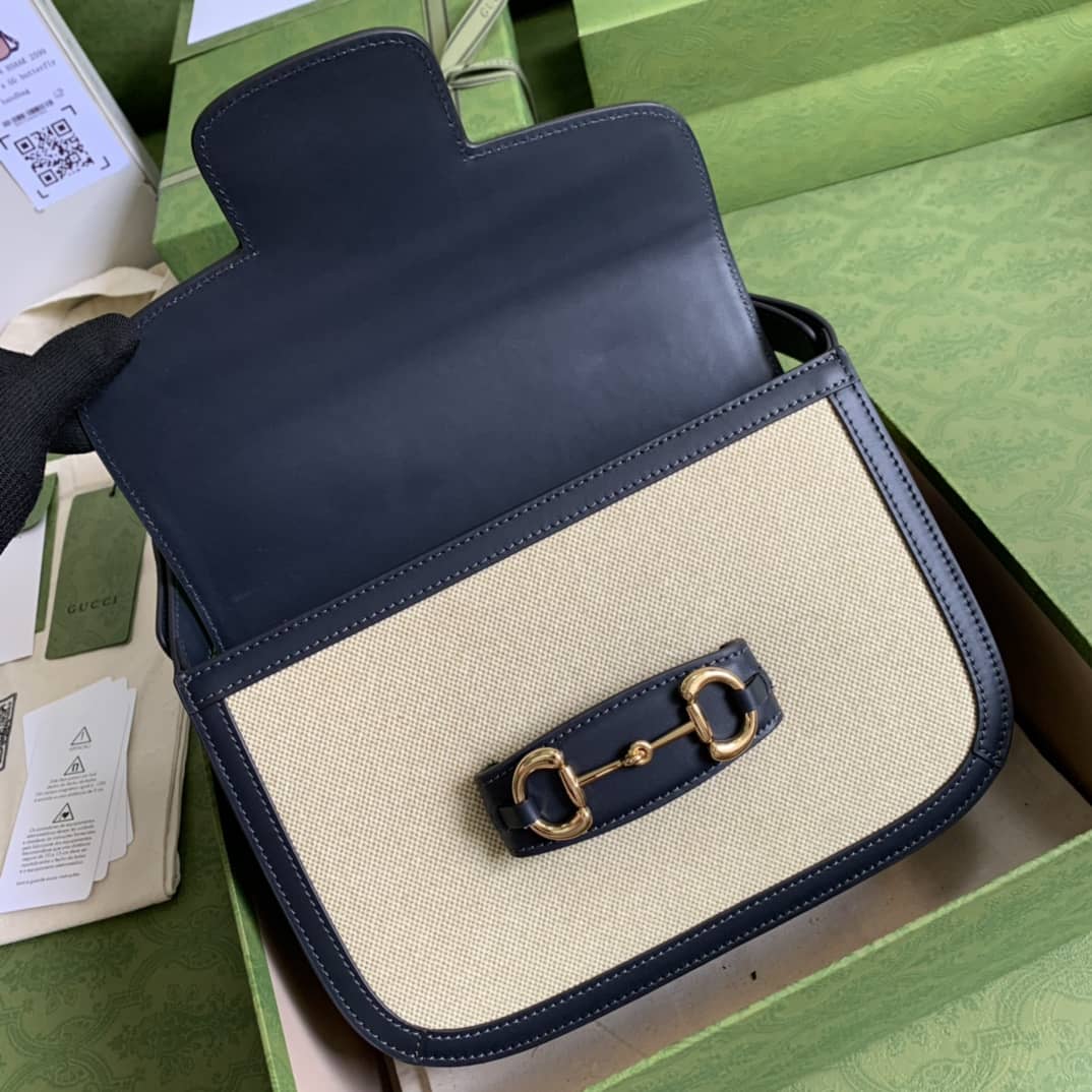 Gucci 1955 Horsebit Supreme Shoulder Bag Replica 602204