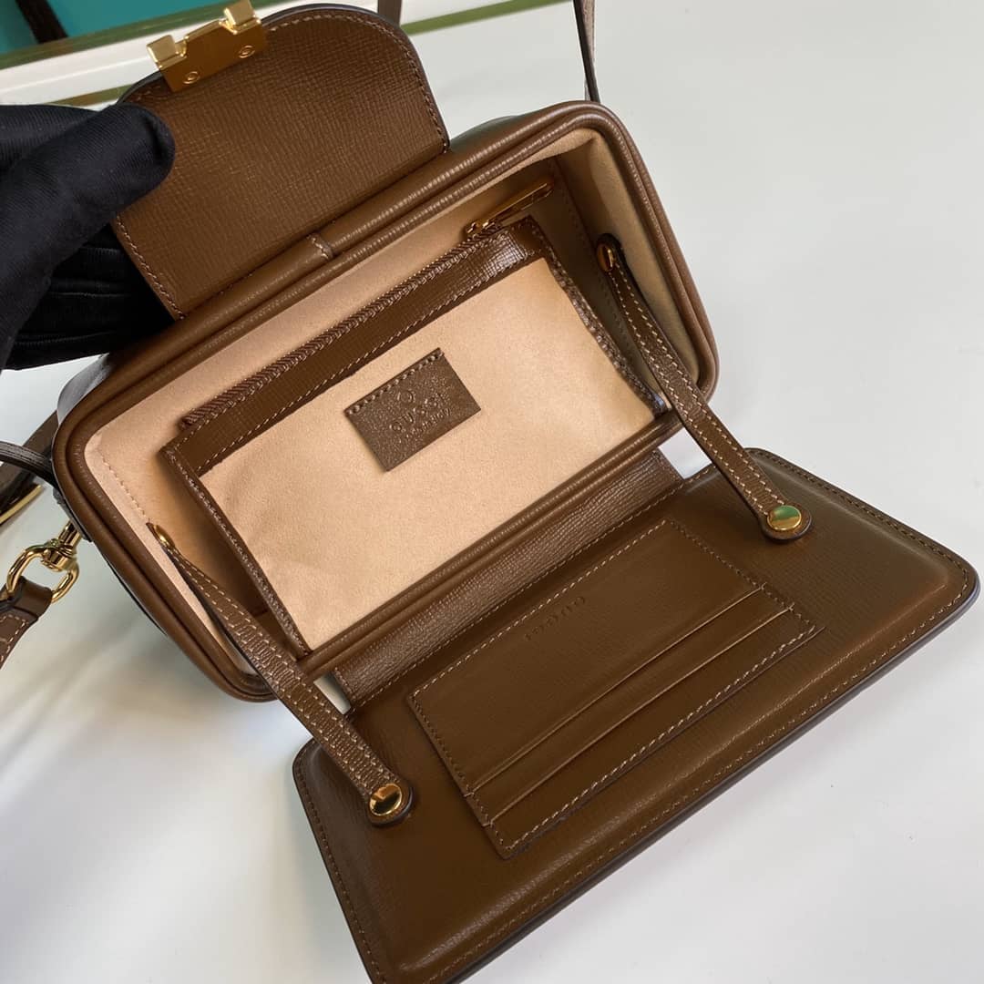 Gucci GG Mini Bag With Clasp Closure Replica 614368