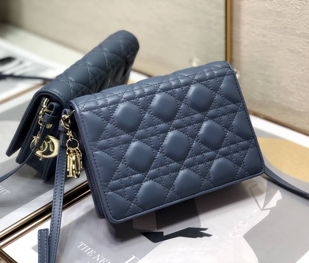 Lady Dior Dupe Cannage Calfskin Pouch