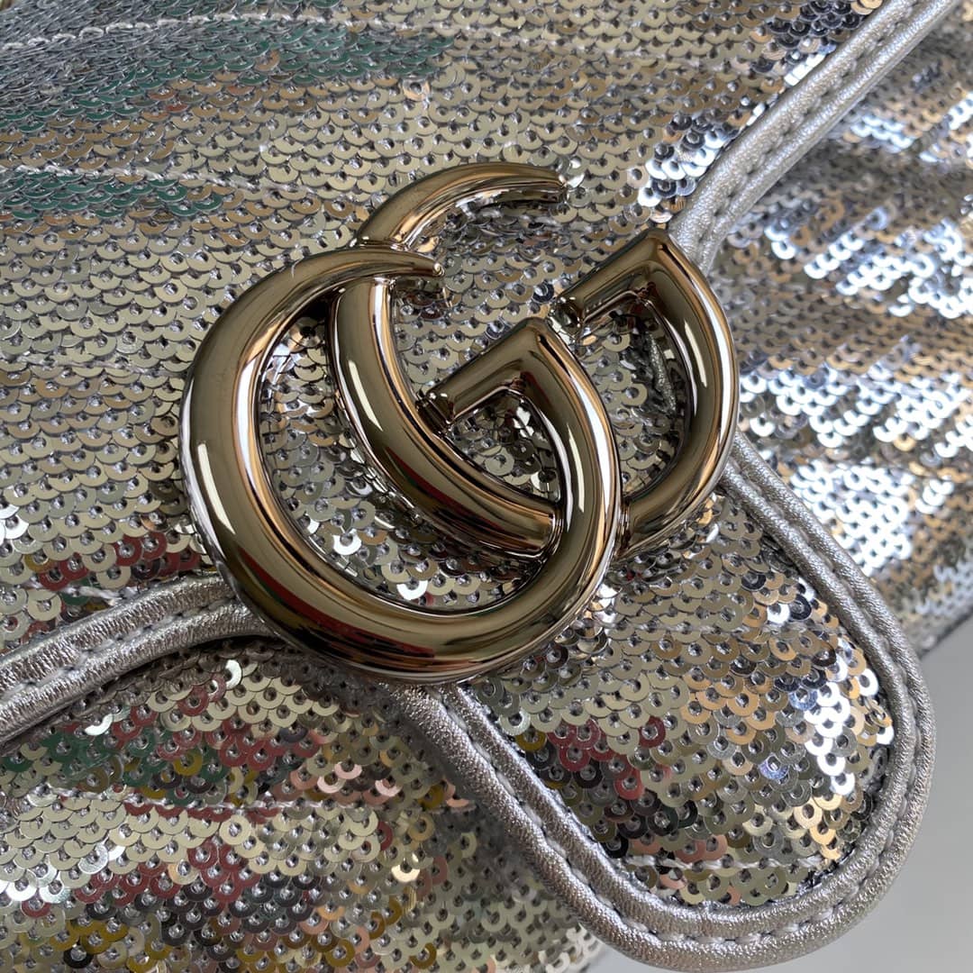 Gucci Marmont GG Matelasse Leather Mini Shoulder Bag Replica 446744