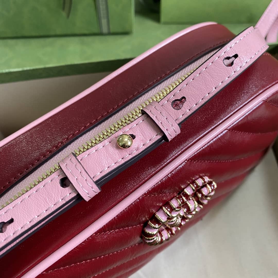 Gucci Marmont GG Small Matelassé Shoulder Bag Replica 447632