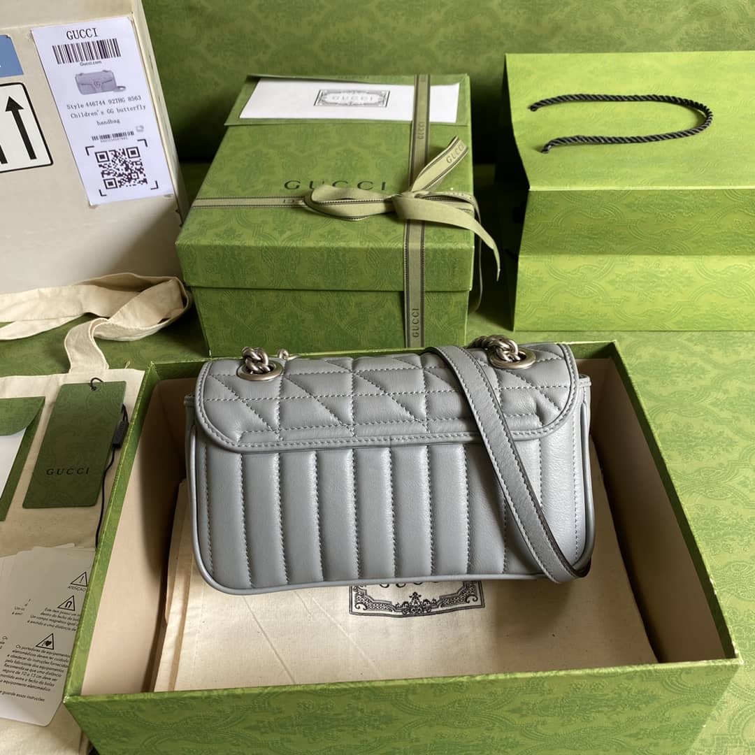 Gucci Marmont GG Matelasse Leather Mini Shoulder Bag Replica 446744
