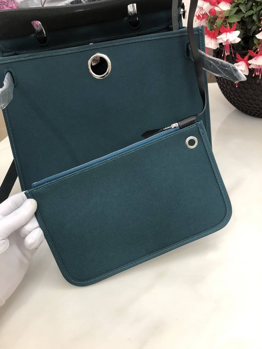 Replica Hermes Birkin Bag 31 Canvas Leather HerBag