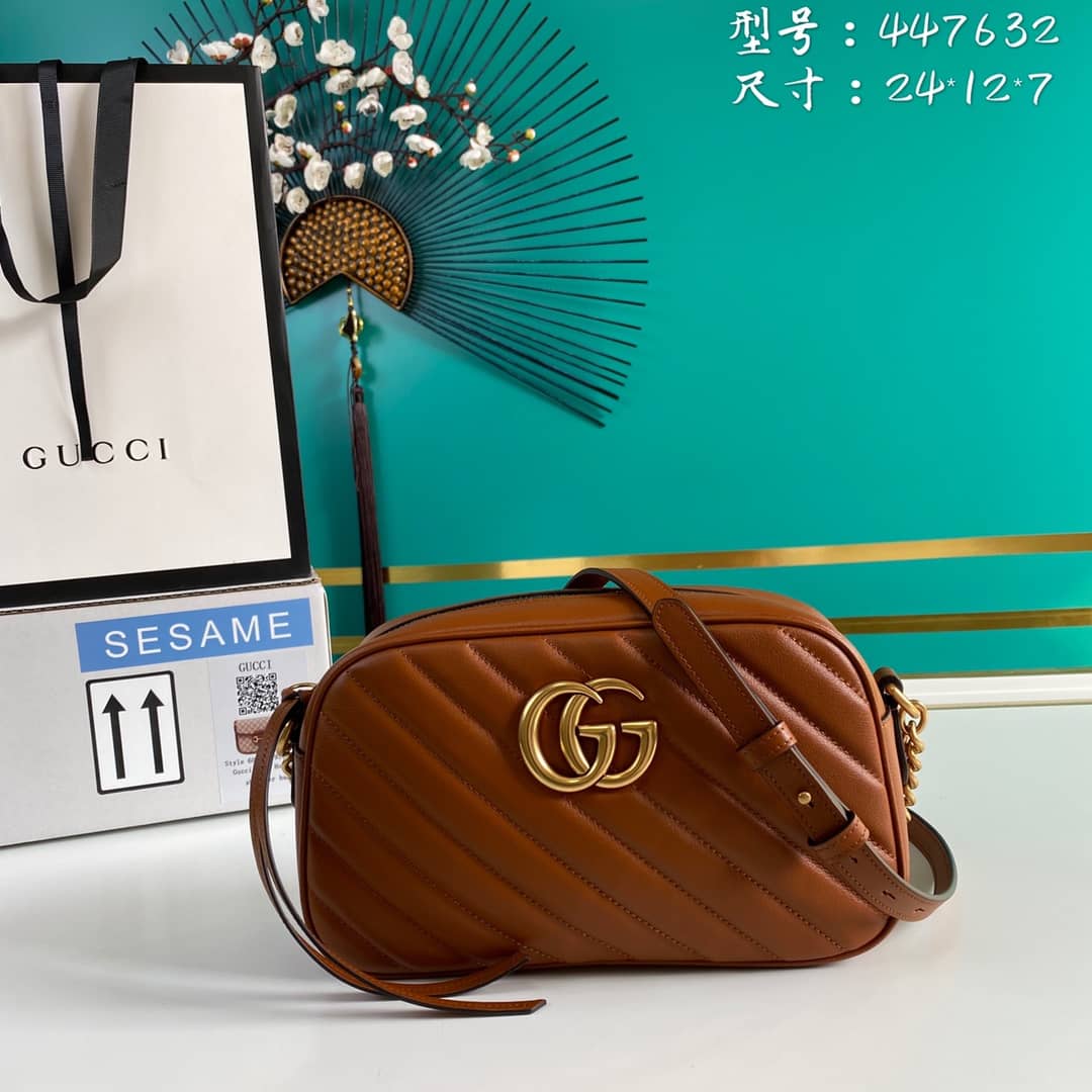 Gucci Marmont Dupe GG Small Matelassé Shoulder Bag Replica 447632