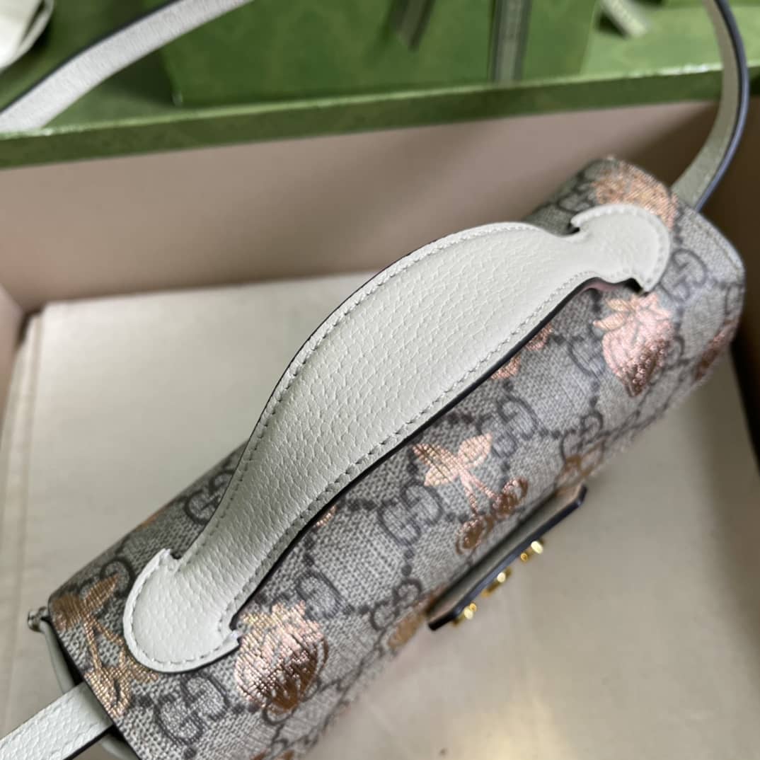 Gucci Padlock GG Supreme Canvas Top Handle Mini Bag Replica 652683