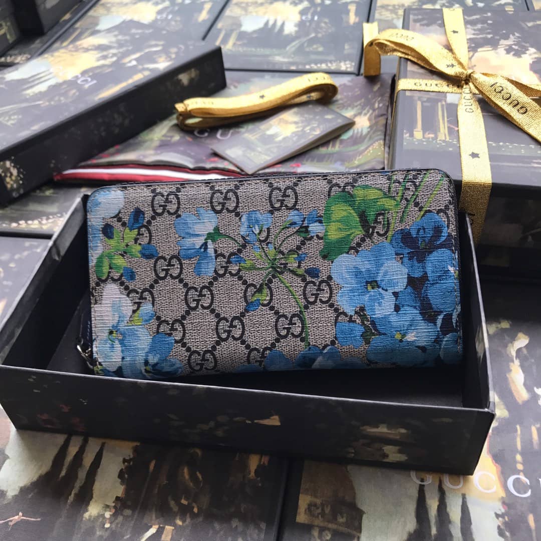 Gucci Bloom Dupes Round Zipper Wallet 408665