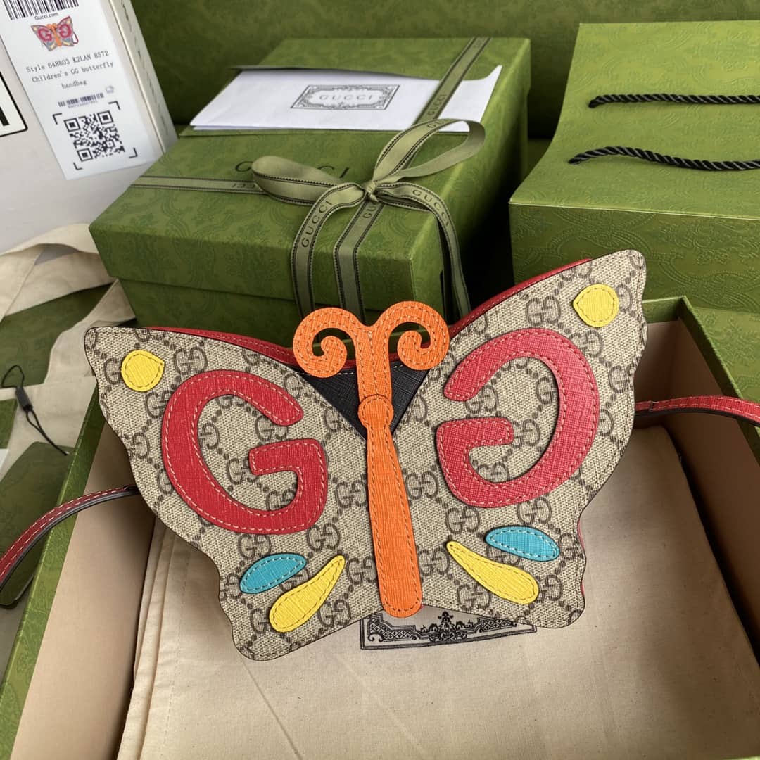 Gucci GG Children Butterfly Bag Replica 648803