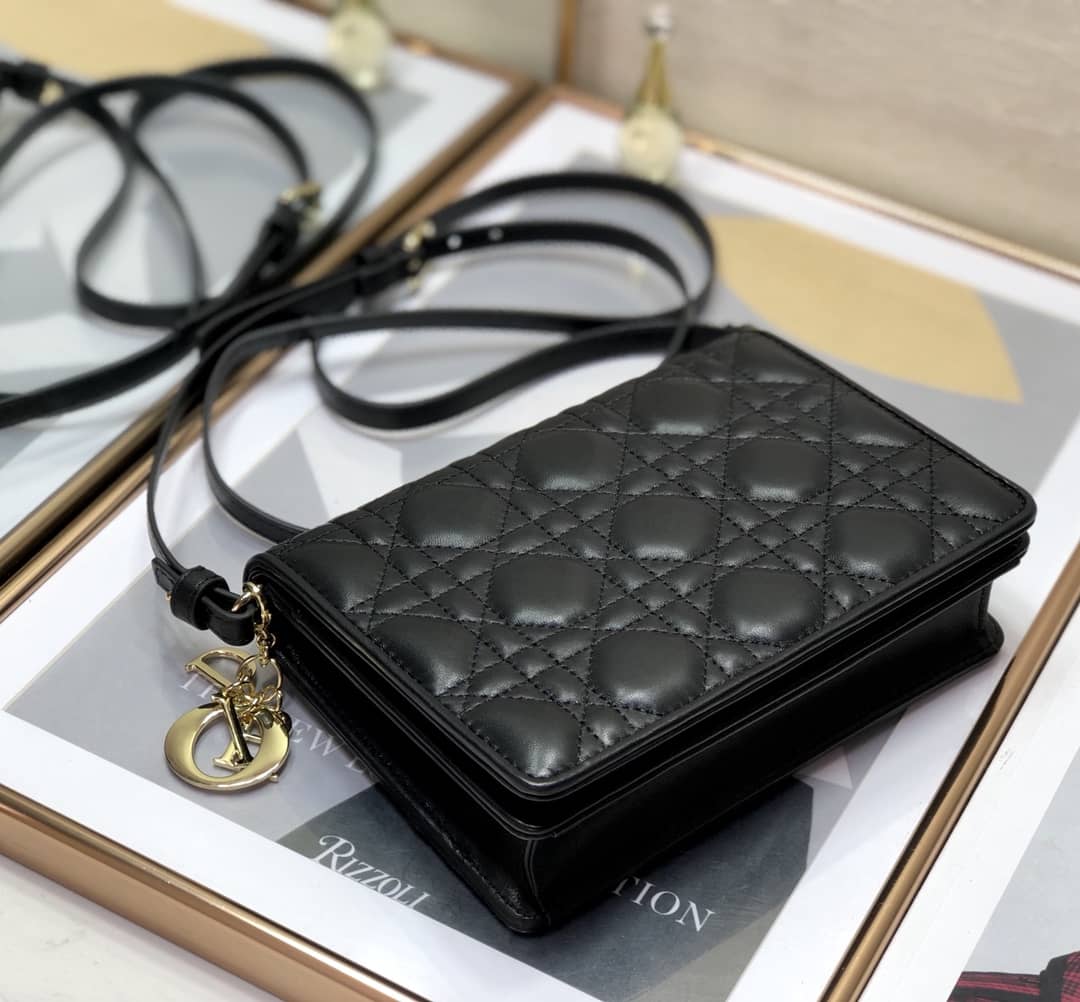 Lady Dior Dupe Cannage Calfskin Pouch