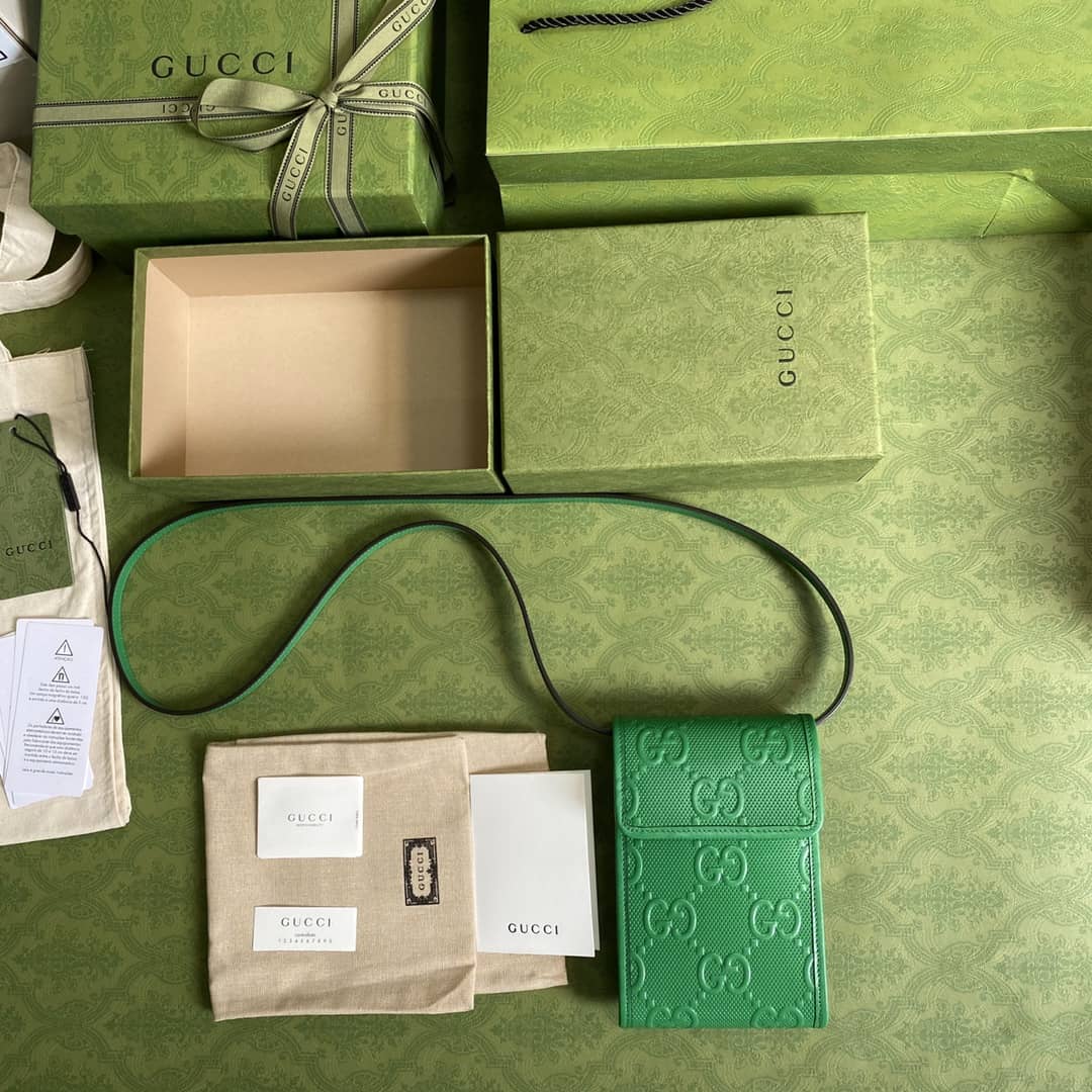 Gucci GG Embossed Mini Phone Bag Replica 625571