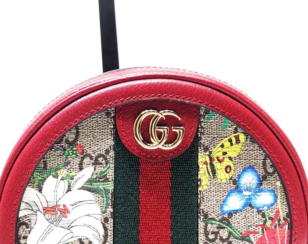 Gucci Ophidia GG Flora Mini Replica Backpack Red 598661