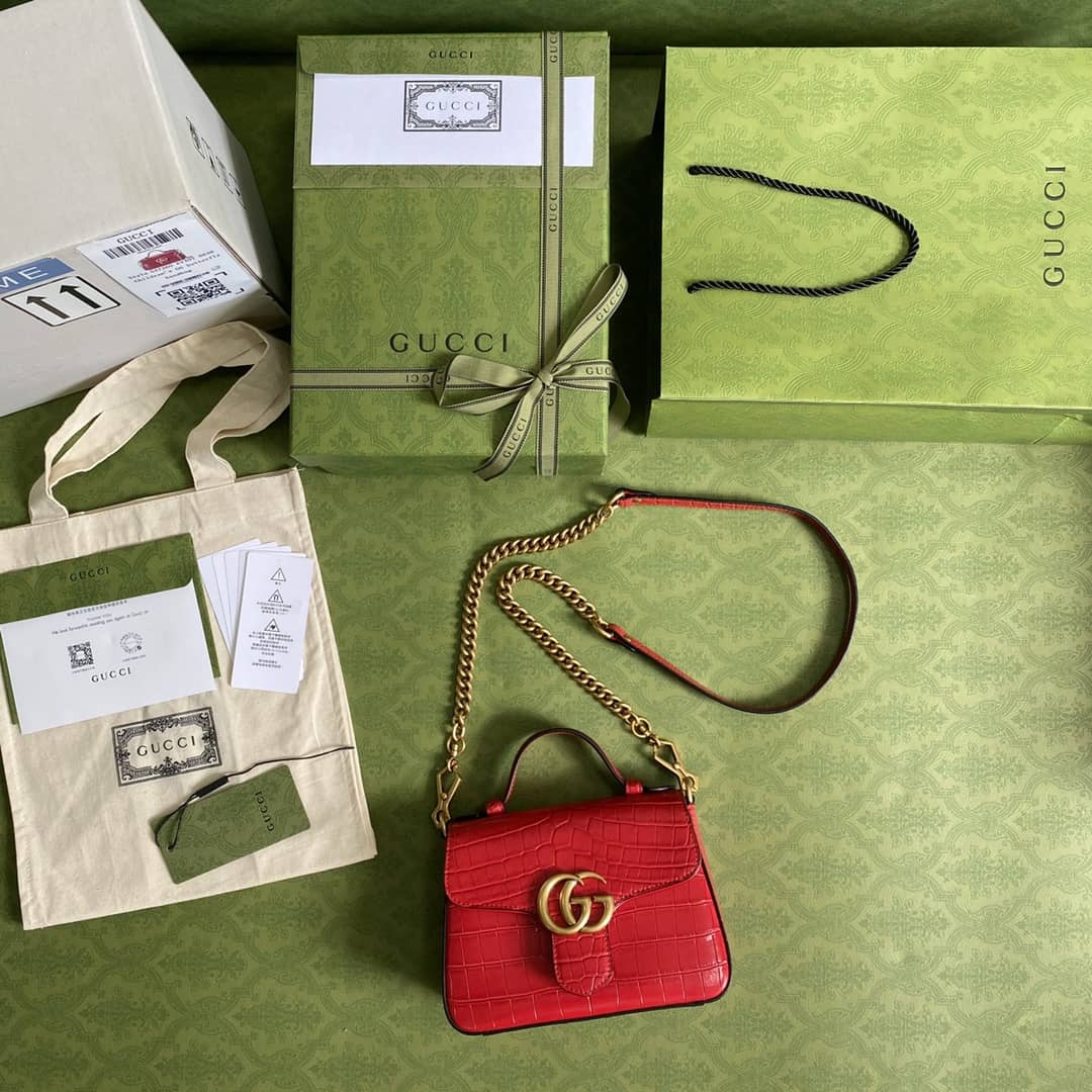 Gucci Marmont GG Mini Top Handle Bag Replica 547260
