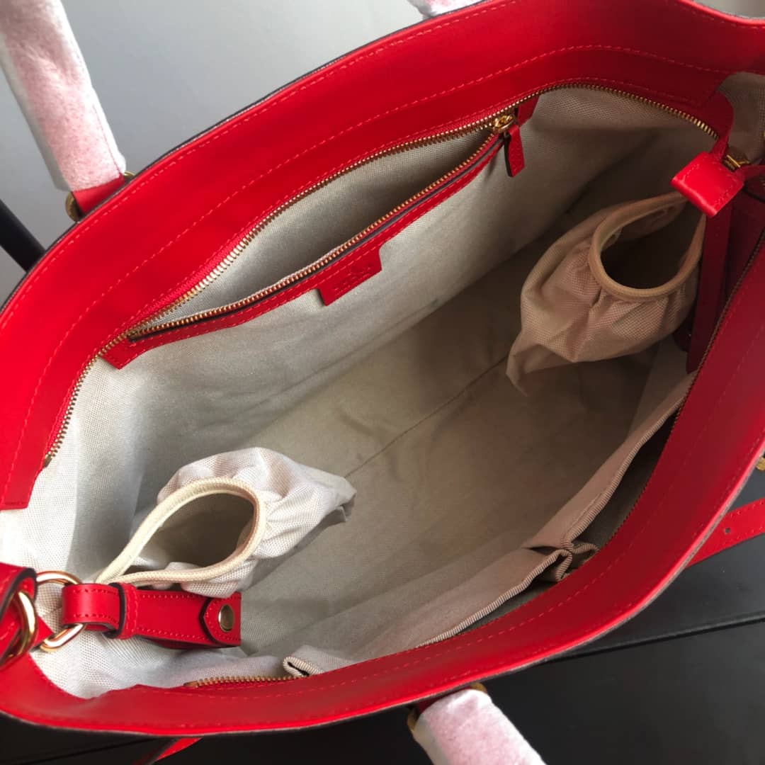 Gucci Soft GG Supreme Baby Changing Bag Replica Red 457356