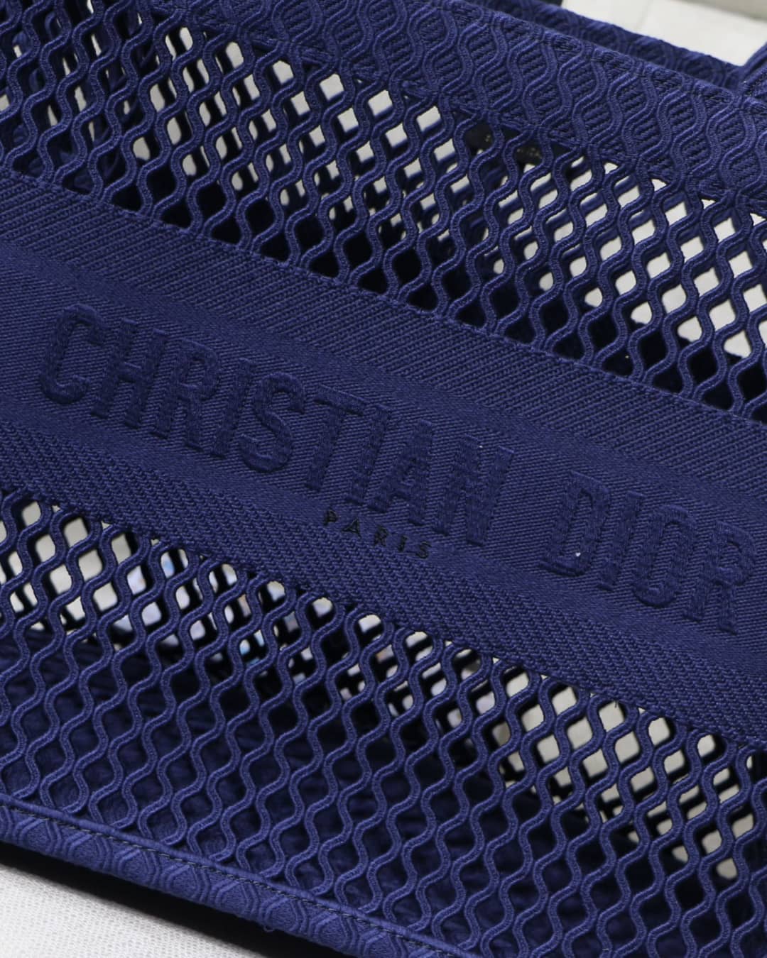 Christian Dior Mesh Book Tote Bag