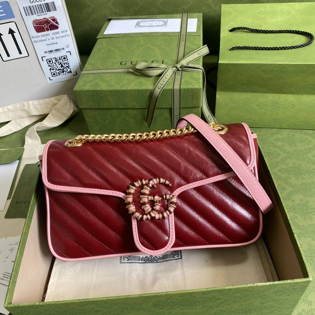 Gucci Marmont GG Small matelassé Shoulder Bag Replica 443497