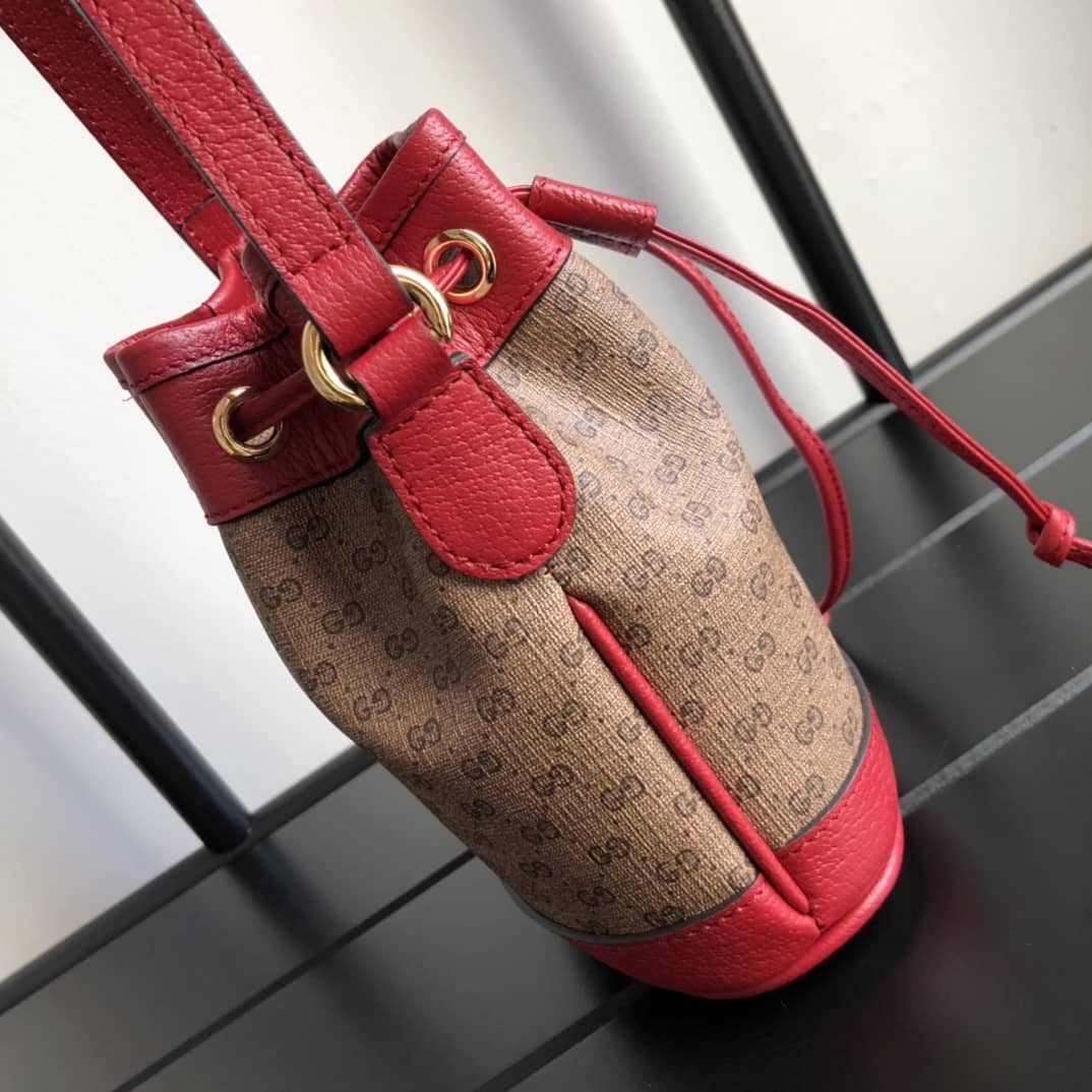 Gucci X Doraemon Mini Bucket Bag Replica 647801