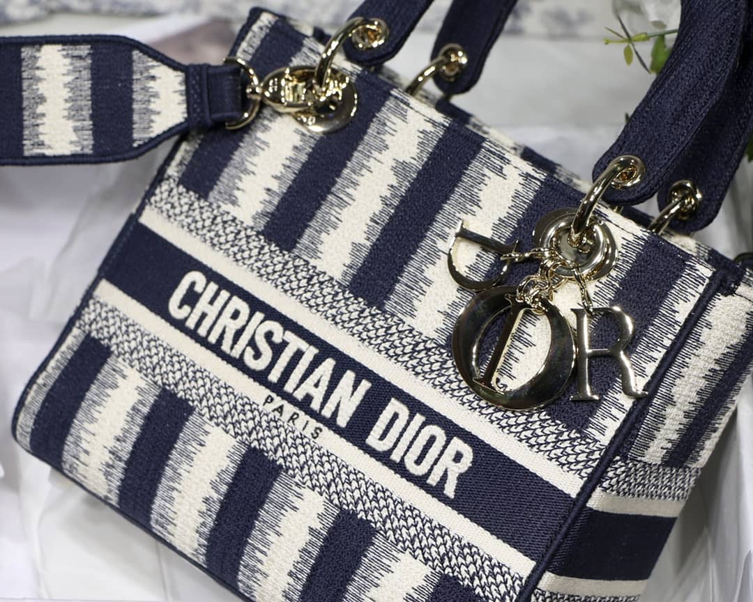 Lady Dior Dupe 24CM Paisley Embroidery Lady D-Lite