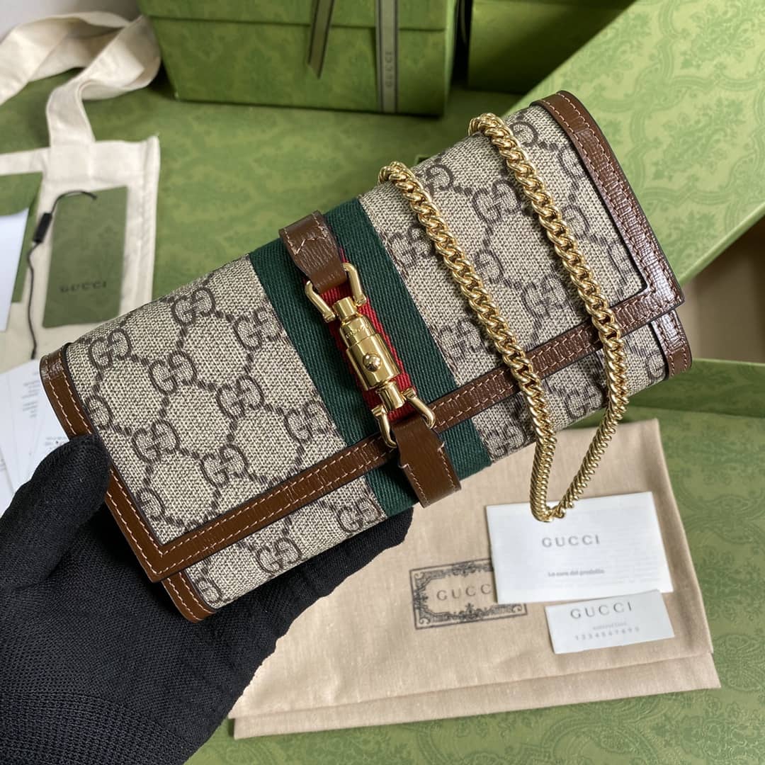 Gucci Jackie 1961 Shoulder Bag Chain Wallet Replica 652681