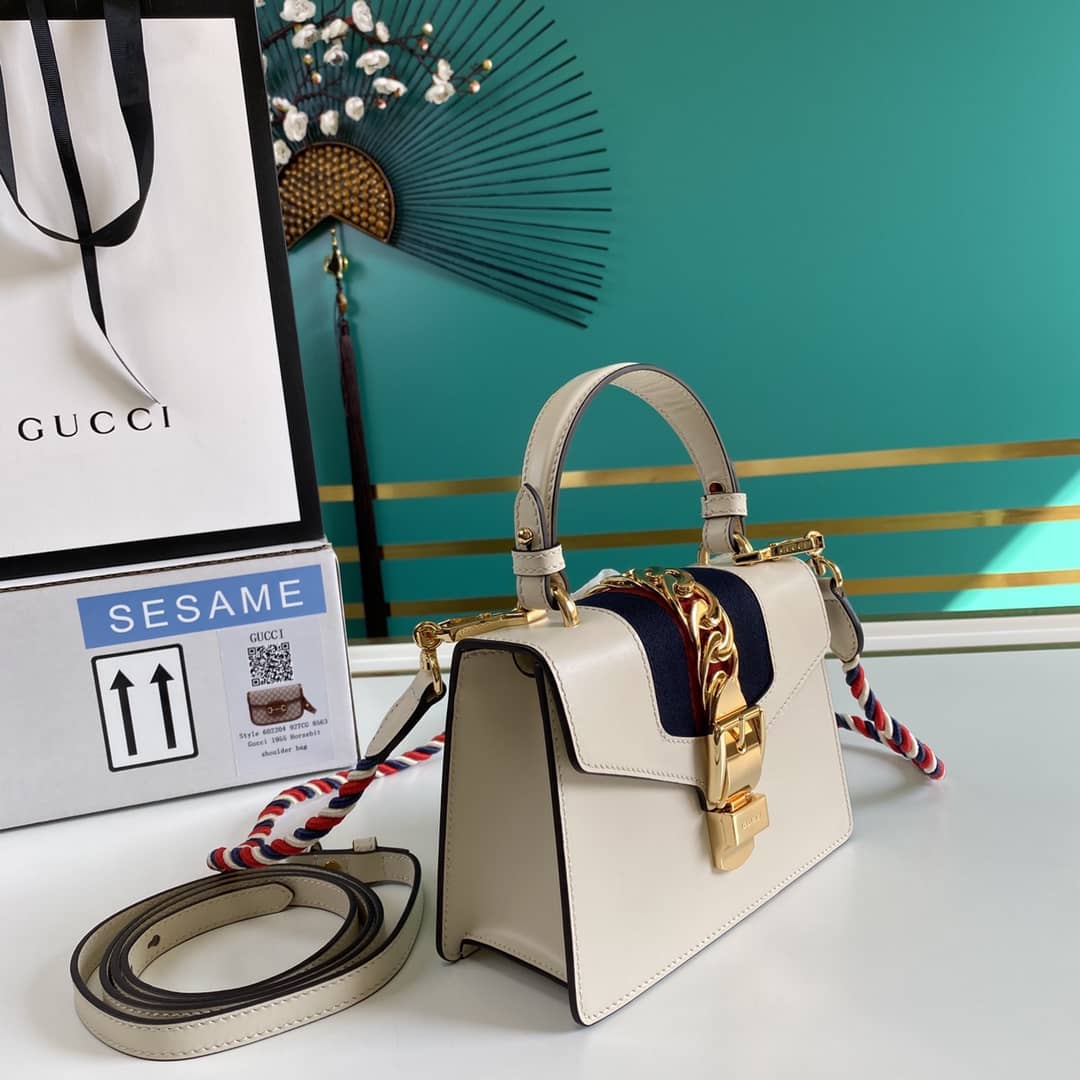 Gucci Womens Sylvie Leather Mini Bag Replica 470270