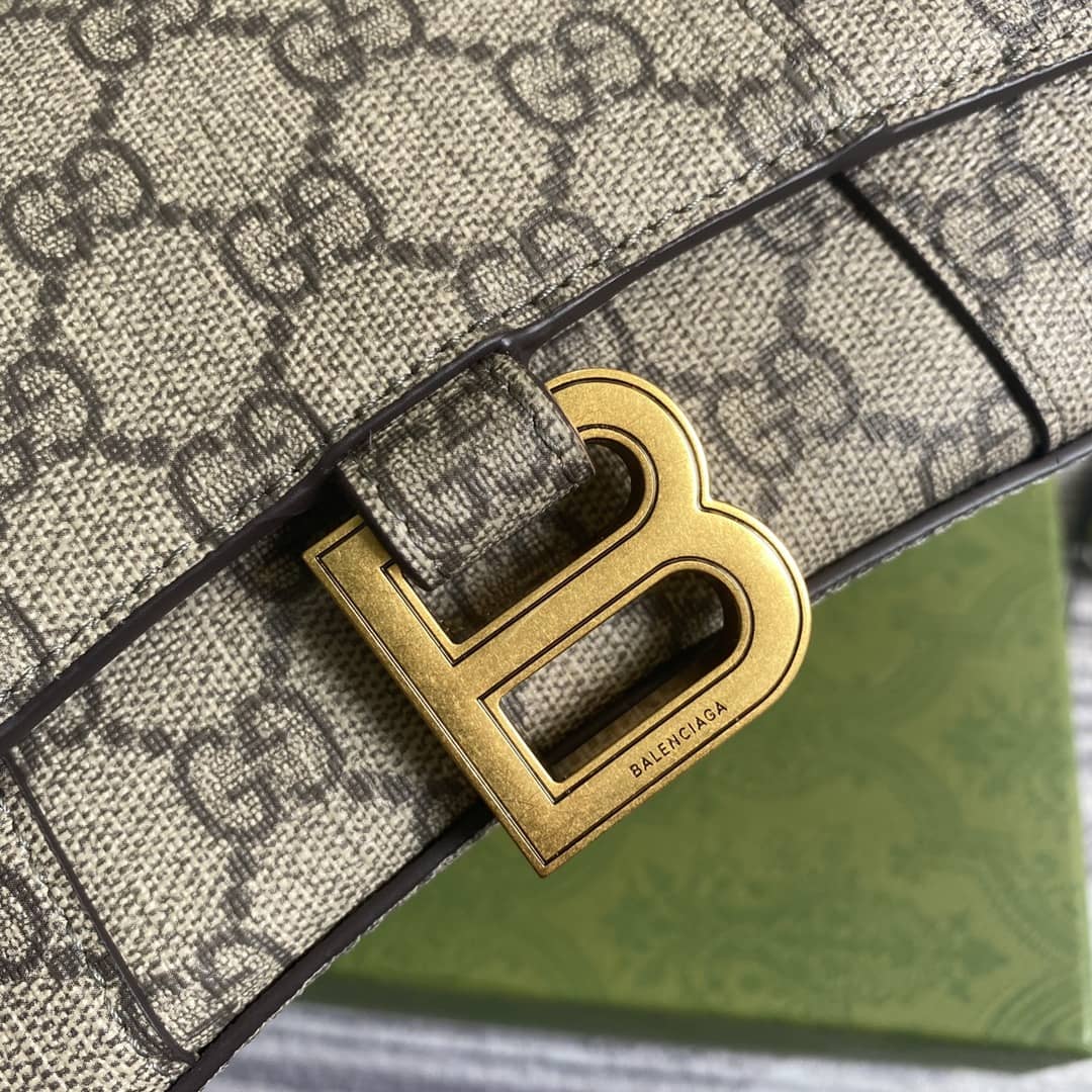Gucci x Balenciaga Hourglass Small Top Handle Bag Replica 658575