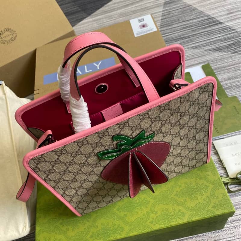 Gucci GG Medium Ophidia Tote Replica Pink 612992