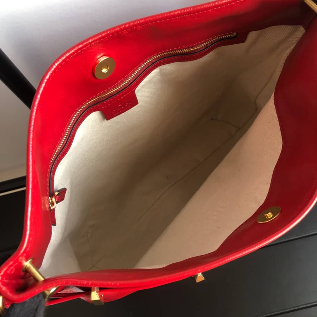 Gucci 1955 Horsebit Messenger Bag Replica Red 602089