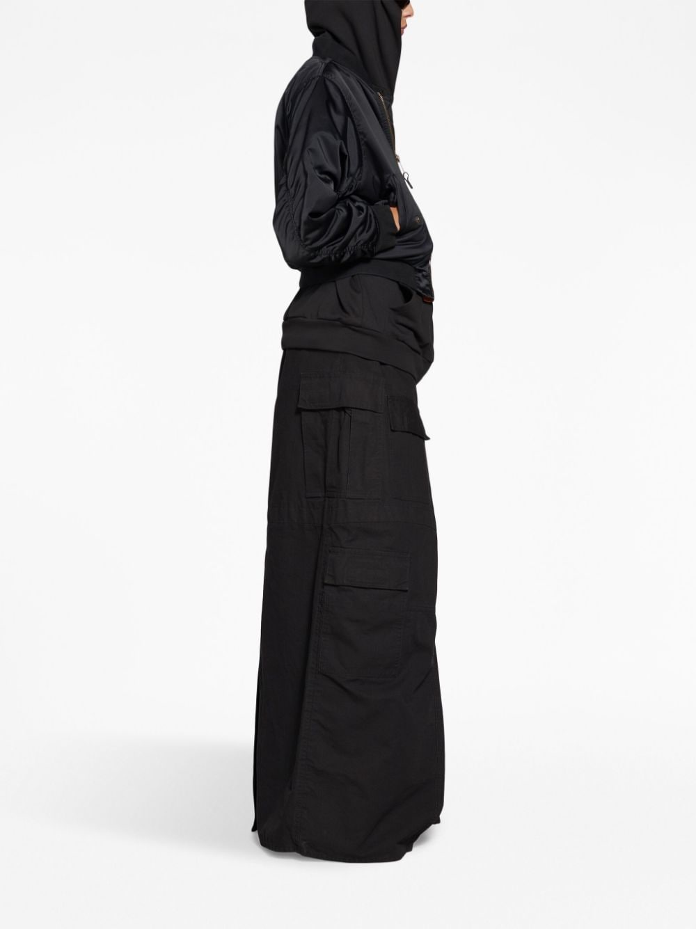 Balenciaga Dupes pleated bomber jacket