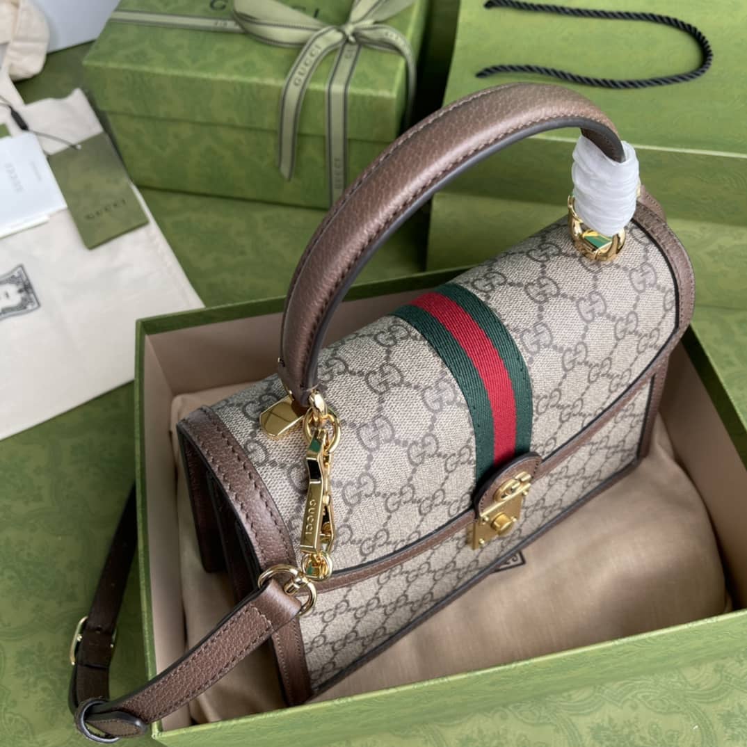 Gucci Ophidia Web Small Top Handle Bag Replica 651055