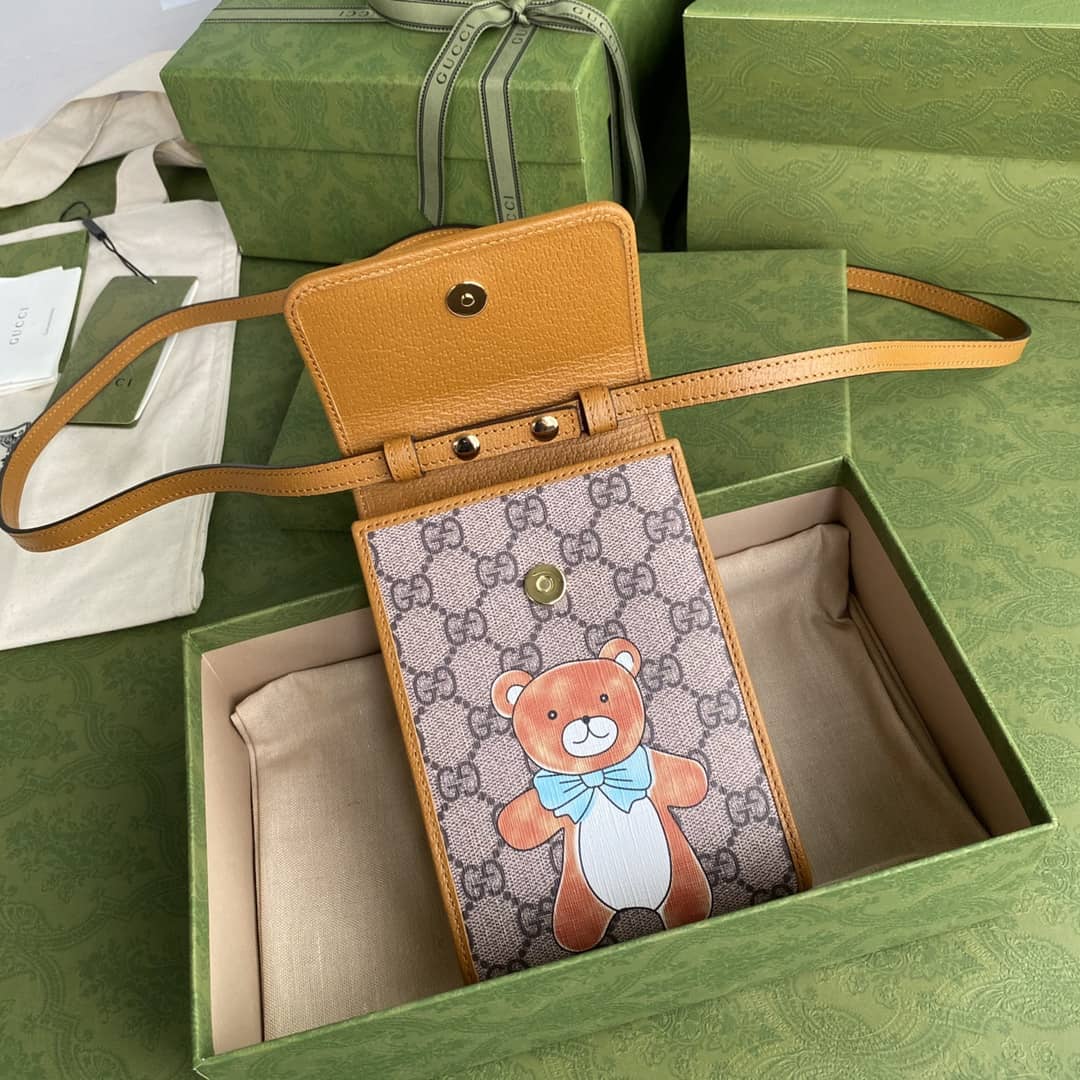 Kai x Gucci Mini Canvas Phone Bag Replica 660161