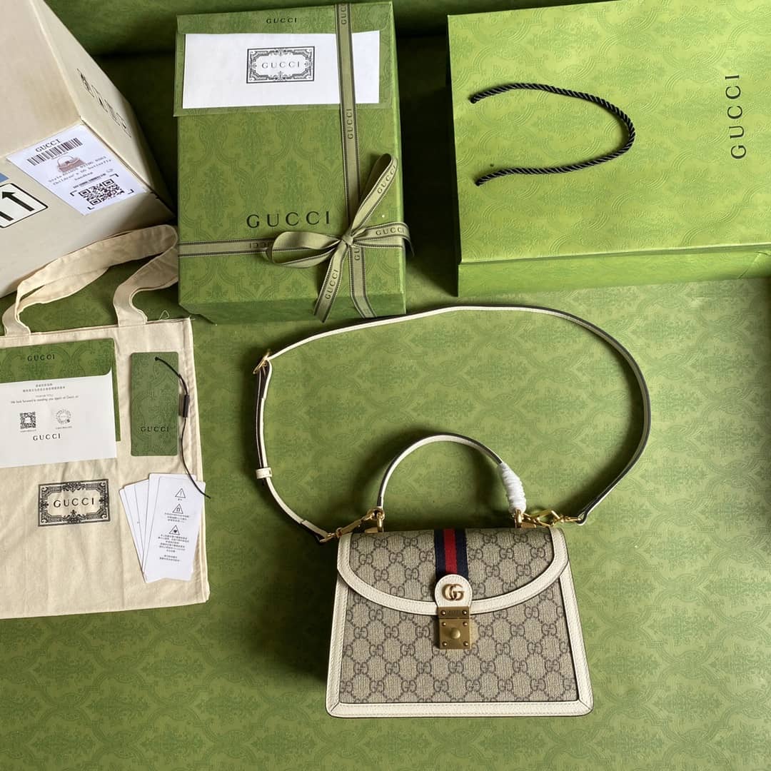 Gucci Ophidia Web Small Top Handle Bag Replica 651055