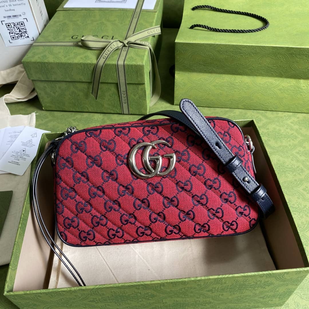 Gucci Marmont Dupe GG Small Matelassé Shoulder Bag Replica 447632
