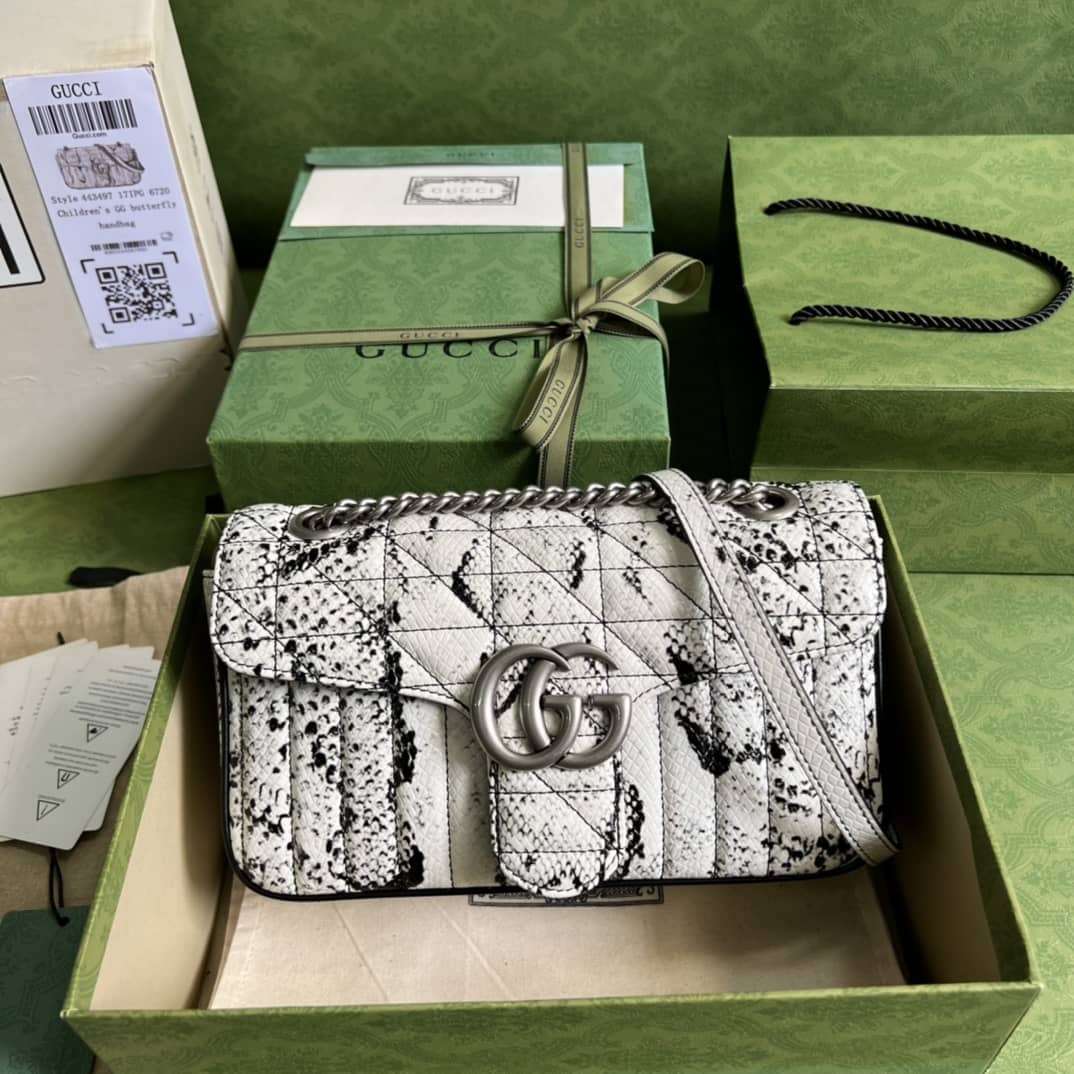 Gucci GG Marmont Small Matelassé Leather 443497