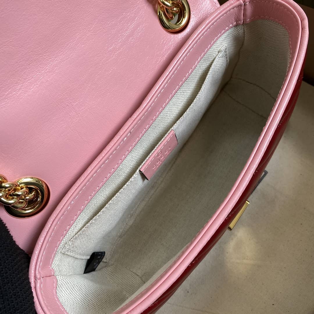 Gucci Marmont GG Matelasse Leather Mini Shoulder Bag Replica 446744