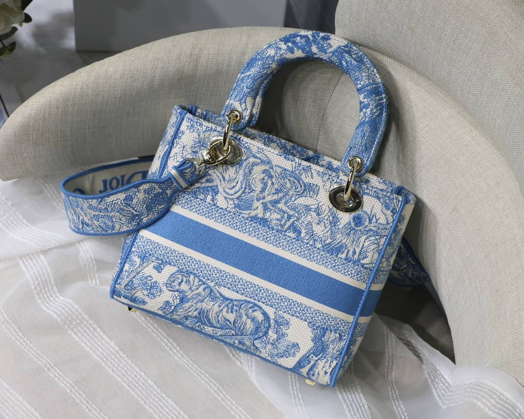 Lady Dior Dupe 24CM Paisley Embroidery Lady D-Lite Bag