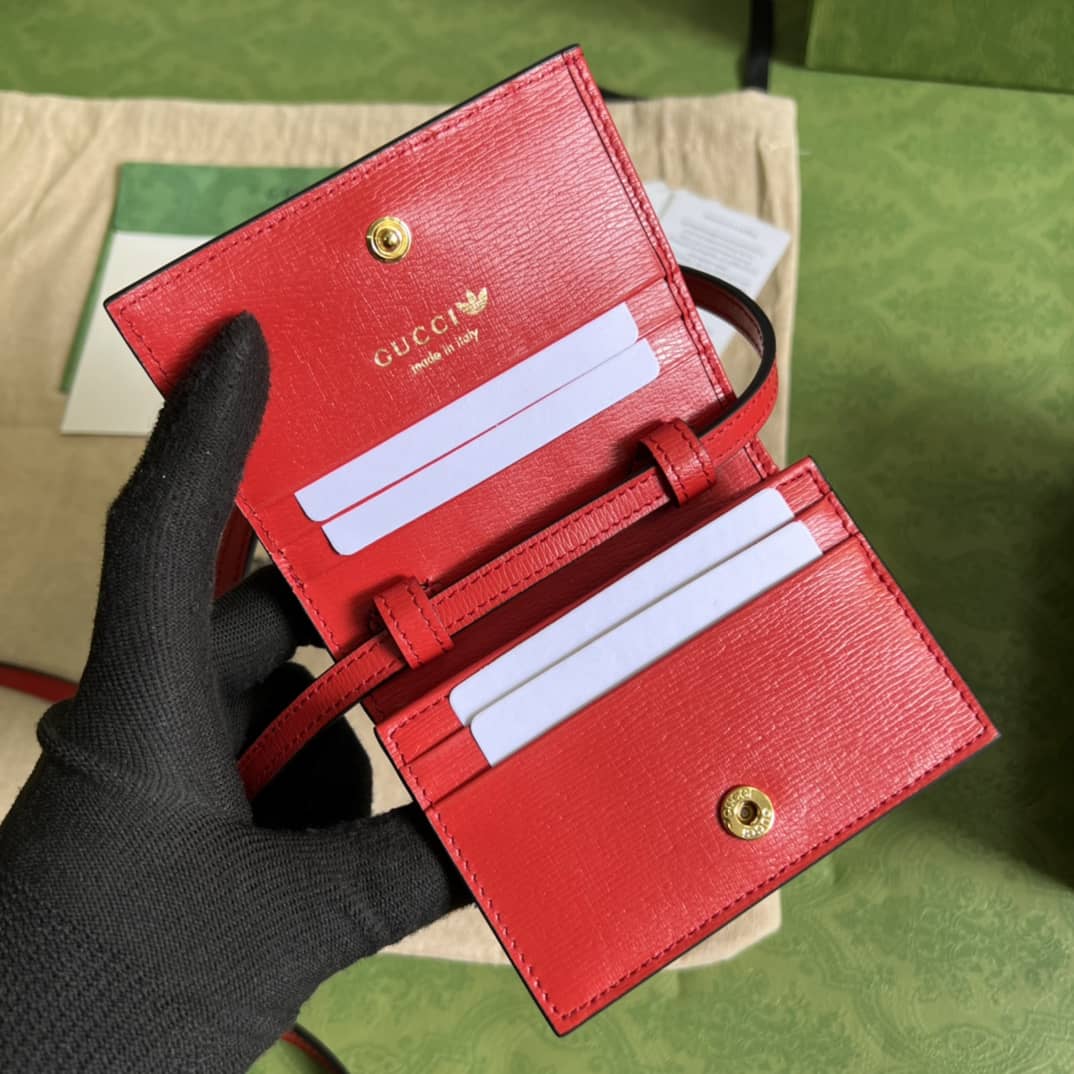 Adidas x Gucci Card Case With Horsebit 702248 Replica Crossbody Bag