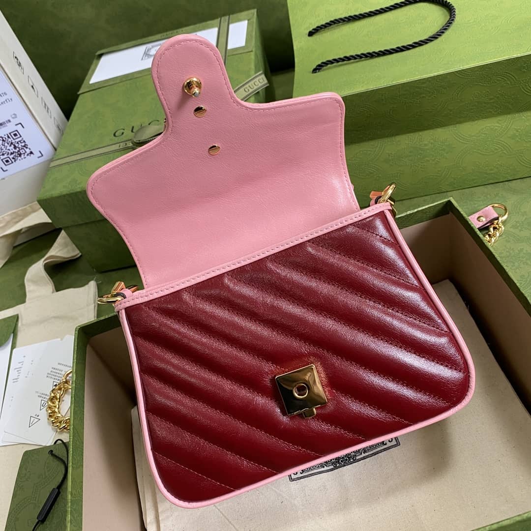 Gucci Marmont GG Mini Top Handle Bag Replica 583571