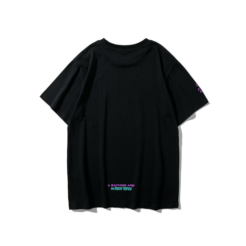 Bape x The Fresh Prince T Shirt Ape Head Graffiti Cotton Tee 1689