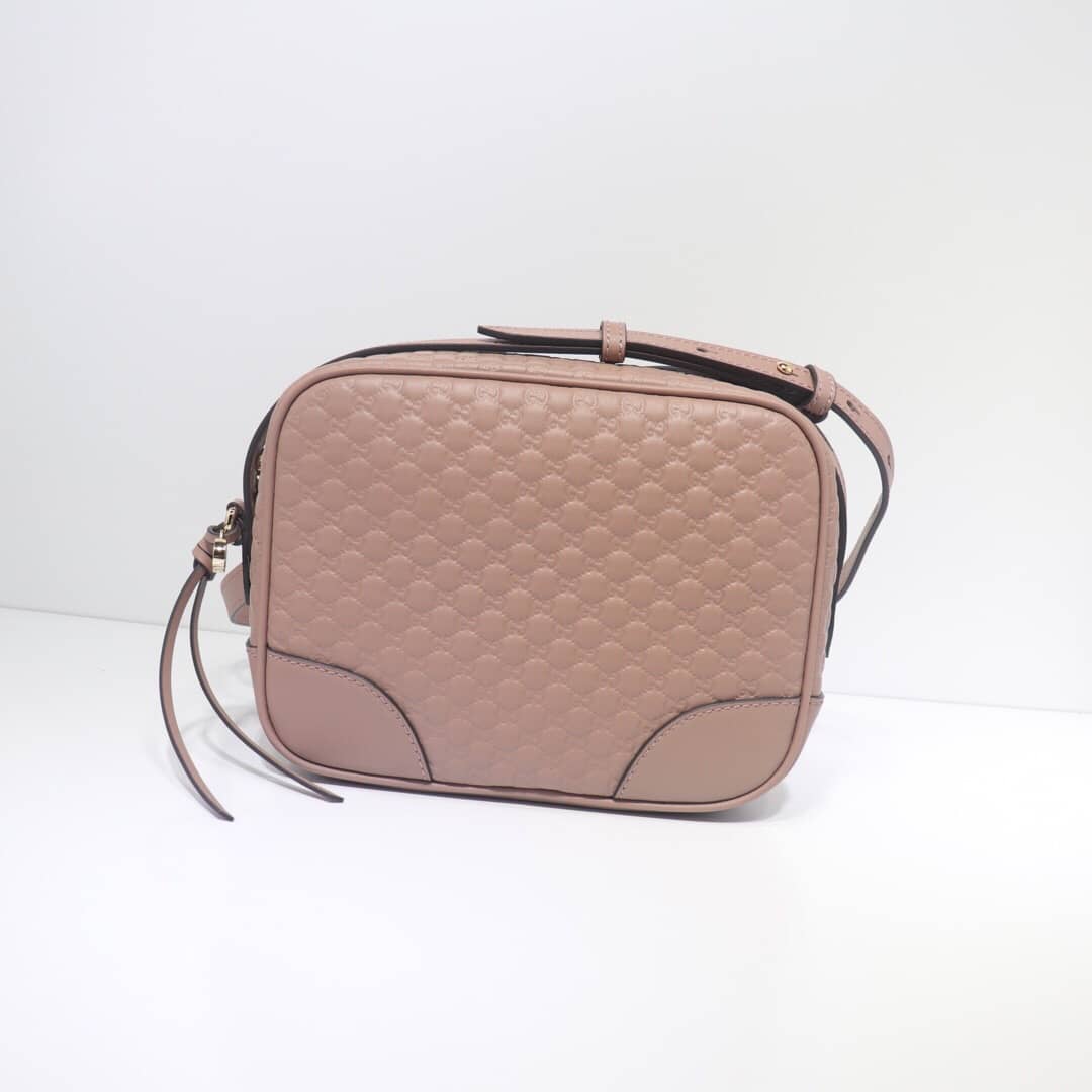 Gucci Bree Guccissima GG Leather Canvas Camera Bag Replica Apricot 449413