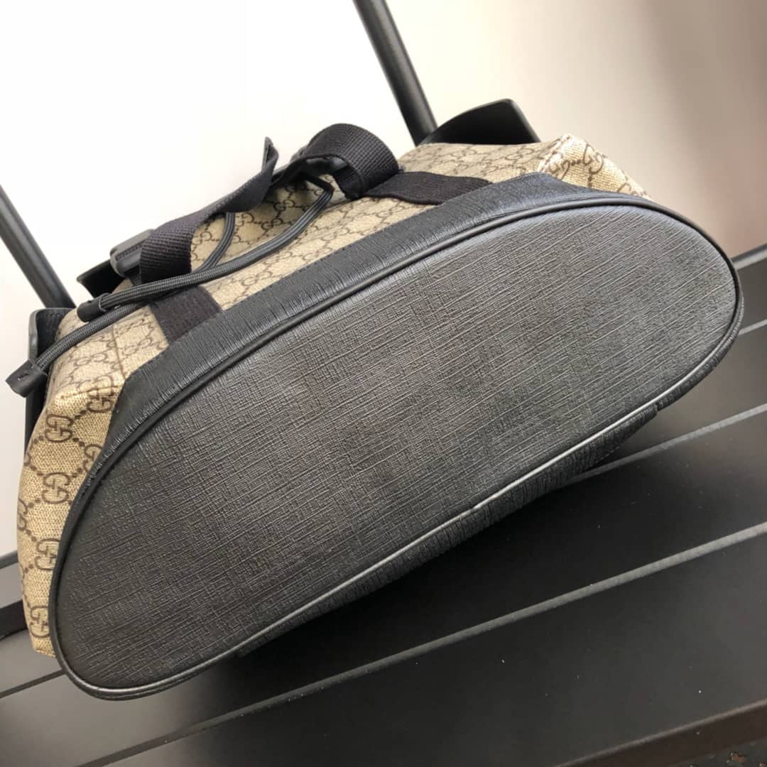Gucci Soft GG Supreme Canvas Replica Backpack Beige 450958