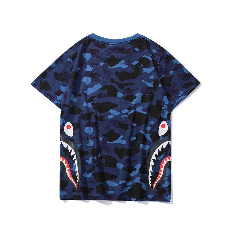 Bape Shark Camo Classic T Shirt 703