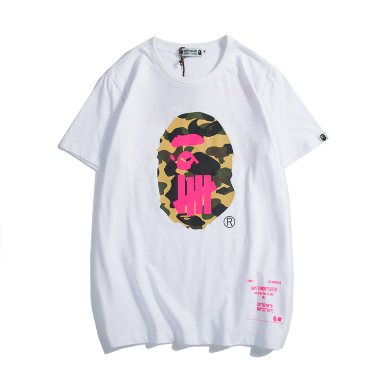 Bape x Undefeated T Shirt Bape Camo College Cotton Tee 1336