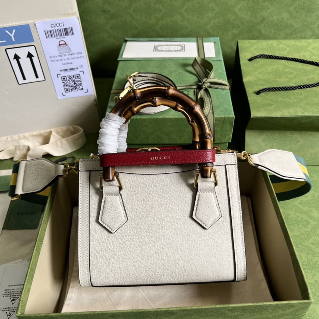 Gucci Diana Mini Tote White 702732 Replica Bag