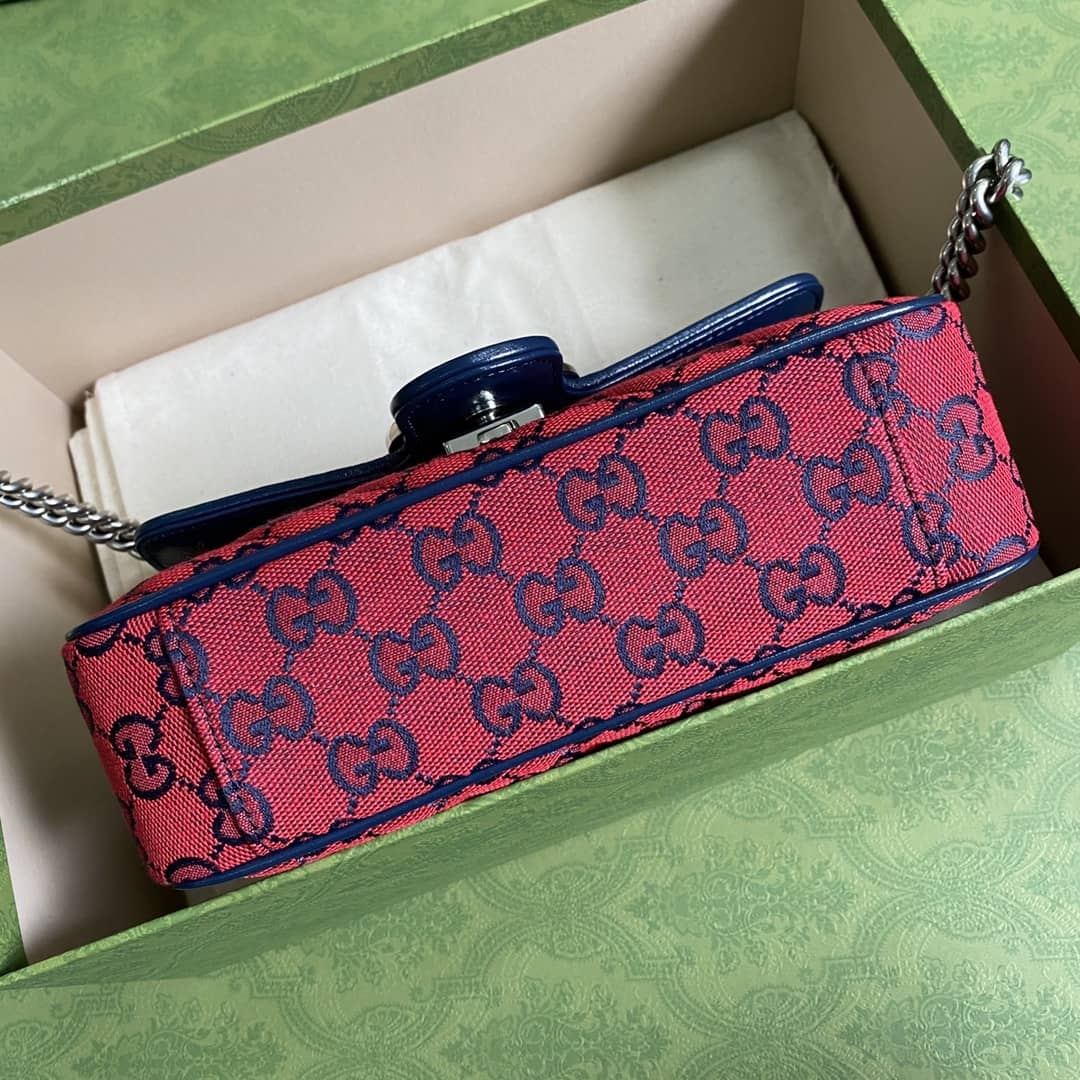 Gucci Marmont GG Matelasse Leather Mini Shoulder Bag Replica 446744
