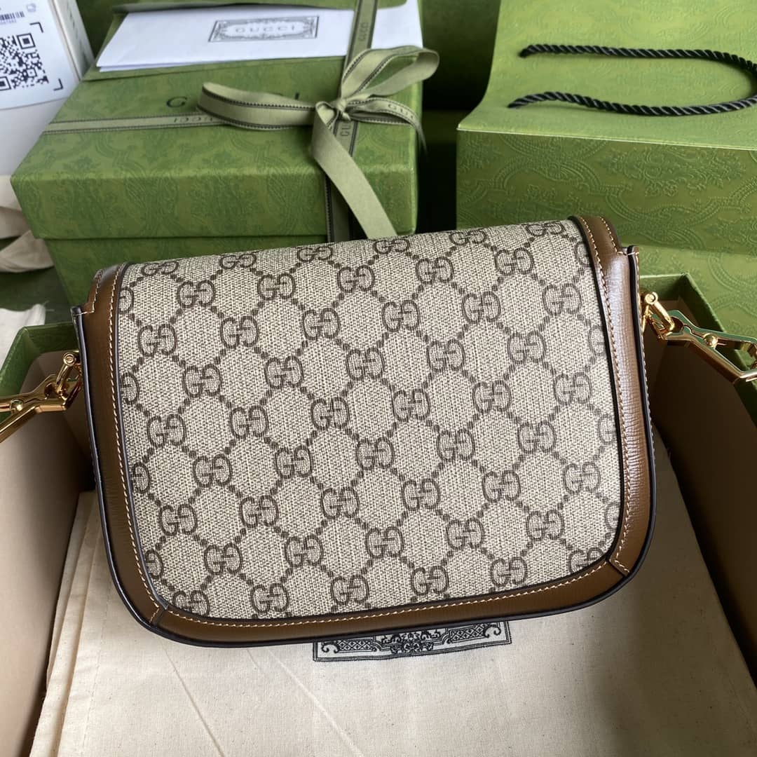 Gucci 1955 Horsebit Supreme GG Canvas Mini Shoulder Bag Replica 658574