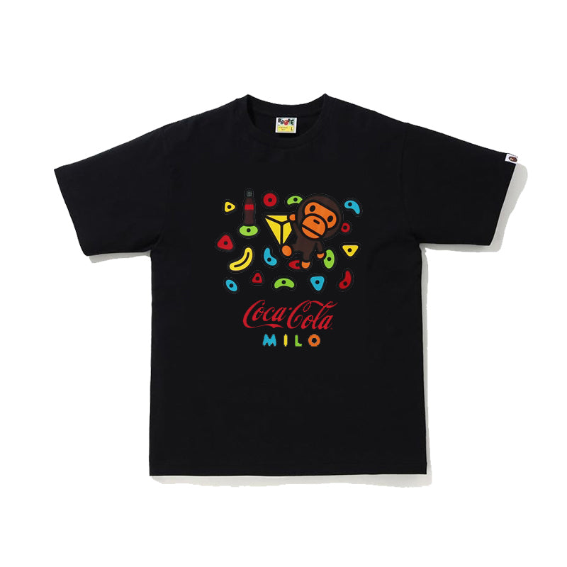 Bape x Coca T Shirt Milo Monkey Cotton Tee 786