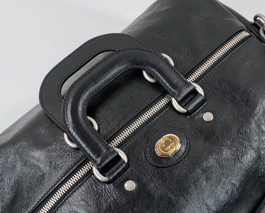 Gucci Soft Calfskin Leather Duffle Bag Replica 587866