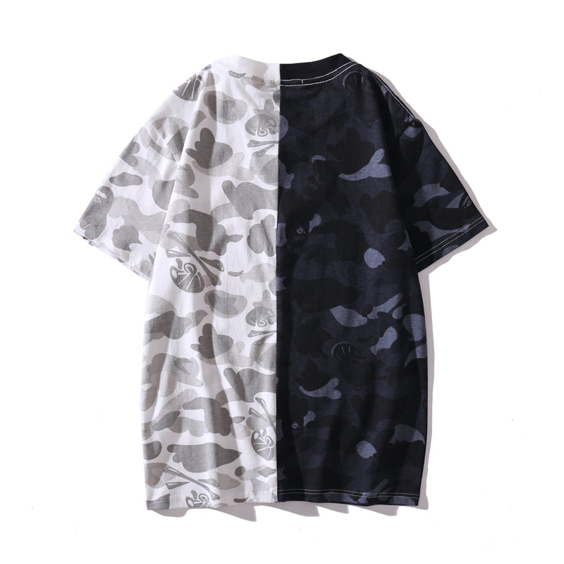 Bape Shark T Shirt Bape Camo Skull Cotton Tee 1518