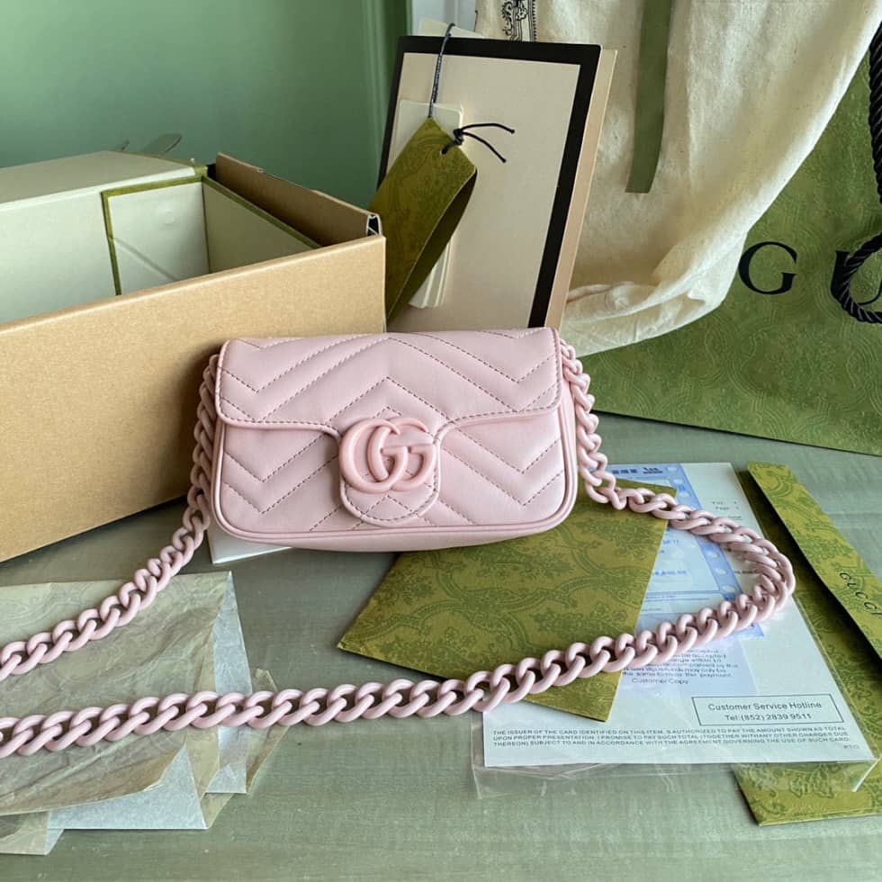 Gucci GG Marmont Quilting Super Mini 476433 Replica Crossbody Bag