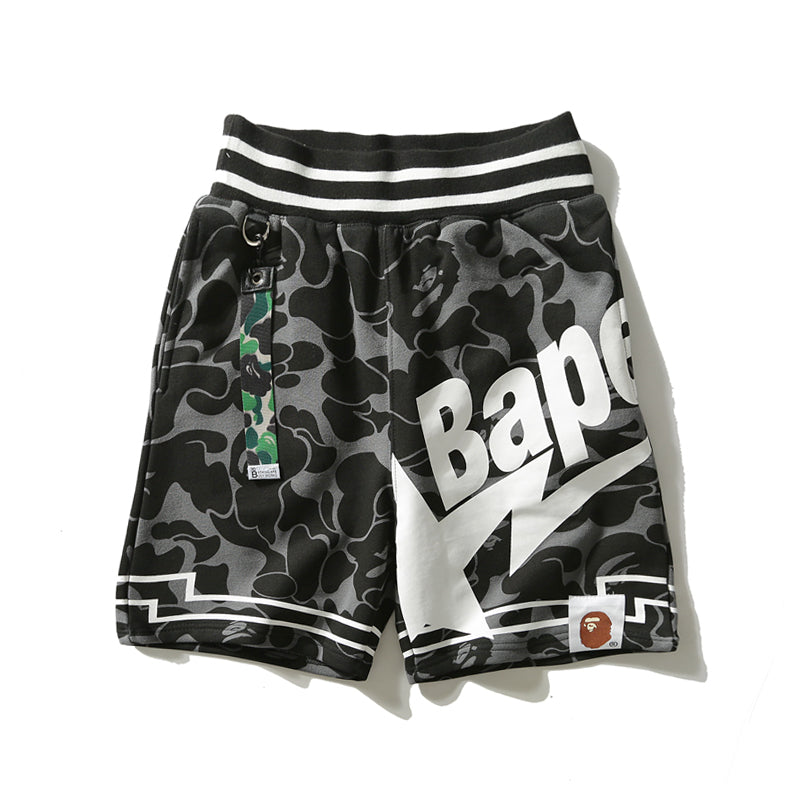 BAPE Shorts Camo Black Pants HDCP8635