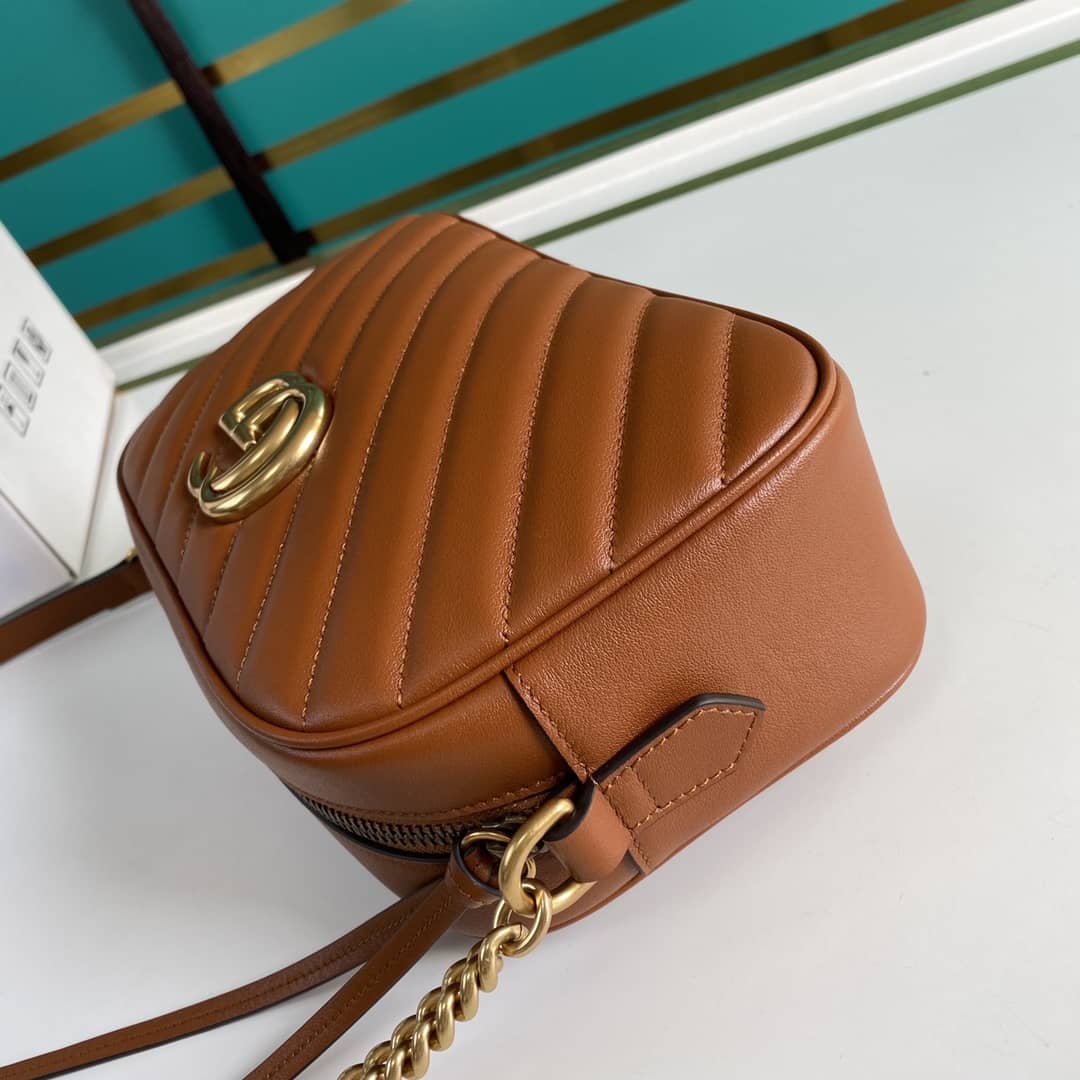 Gucci Marmont Dupe GG Small Matelassé Shoulder Bag Replica 447632